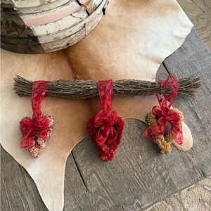 Handcrafted Dried Floral Heart Swag